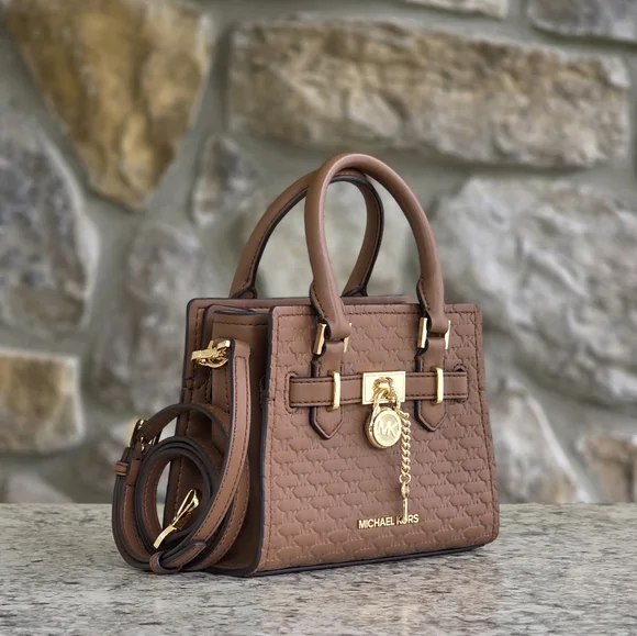Michael Kors Hamilton Extra Small Brown Crossbody - Picture 1 of 9
